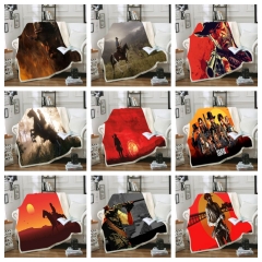 40 Styles 3 Sizes Red Dead: Redemption Double Layer One Side Anime Blanket