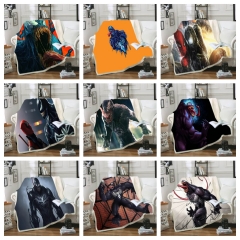 32 Styles 3 Sizes Marvel Comics Venom Spider-Man Double Layer One Side Anime Blanket