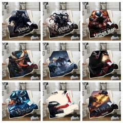 29 Styles 3 Sizes Marvel Comics Venom Spider-Man Double Layer One Side Anime Blanket