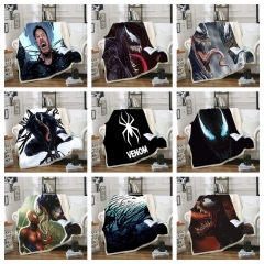 32 Styles 3 Sizes Marvel Comics Venom Spider-Man Double Layer One Side Anime Blanket