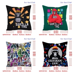 2 Sizes 7 Styles Gorilla Tag Cartoon Square Anime Pillow Case