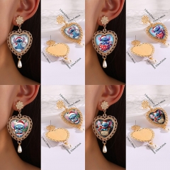 16 Styles Lilo & Stitch Cartoon Anime Alloy Earring
