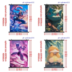 2 Sizes 7 Styles pokemon Cartoon Wall Scrolls Anime Wallscrolls