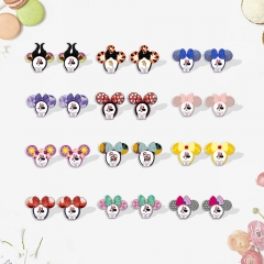 16 Styles Mickey Minnie Mouse Cartoon Anime Acrylic Earrings