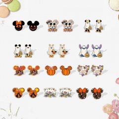 14 Styles Mickey Minnie Mouse Cartoon Anime Acrylic Earring