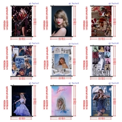 2 Sizes 12 Styles Taylor Swift Cartoon Wall Scrolls Anime Wallscrolls