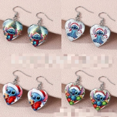 13 Styles Lilo & Stitch Cartoon Anime Stainless Steel Earring