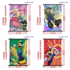 2 Sizes 6 Styles Super Mario Bro Cartoon Wall Scrolls Anime Wallscrolls