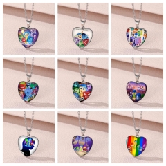 21 Styles Inside Out Cartoon Anime Stainless Steel Necklace