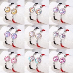 11 Styles Sanrio Hello Kitty Cartoon Anime Stainless Steel Bracelet