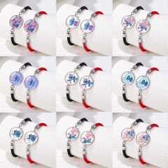 11 Styles Lilo & Stitch Cartoon Anime Stainless Steel Bracelet