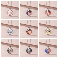 13 Styles K-POP BTS Bulletproof Boy Scouts Cartoon Anime Alloy Necklace
