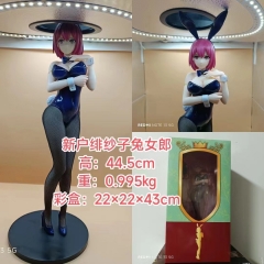 44.5cm Shokugeki no Soma Aqua Bunny Girl Cartoon Sexy Girls Anime PVC Figure