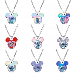 17 Styles Lilo & Stitch Cartoon Anime Alloy Necklace