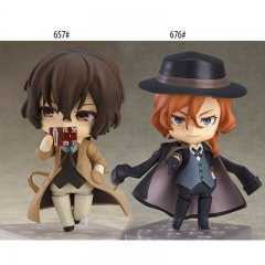 2 Styles Nendoroid Bungo Stray Dogs Dazai Osamu 657# Nakahara Chuya 676# Anime PVC Figure