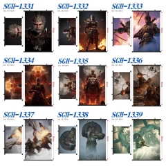 10 Styles 40*60CM Black Myth: Wukong Cartoon Wall Scroll Anime Wallscroll