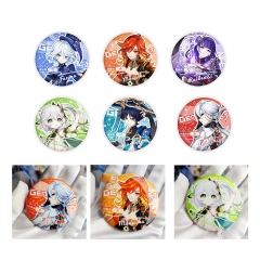 9 Styles Genshin Impact Cartoon Pin Anime Acrylic Brooch