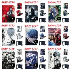 10 Styles Kuroshitsuji/Black Butler Cartoon Short Anime Wallet Purse