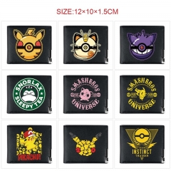 10 Styles Pokemon Cartoon Short Anime Wallet Purse
