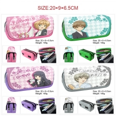 7 Styles Card Captor Sakura Cartoon Canvas Pattern Pencil Case Anime Pencil Bag