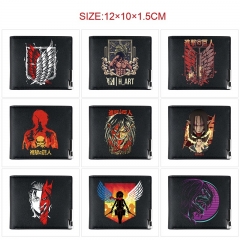 9 Styles Attack on Titan/Shingeki No Kyojin Cartoon Short Anime Wallet Purse