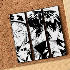 65*20*2MM 3 Styles Bungo Stray Dogs Cartoon Pin Anime Alloy Brooch