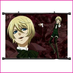 60*40CM Kuroshitsuji/Black Butler Cartoon Wallscrolls Waterproof Anime Wall Scroll