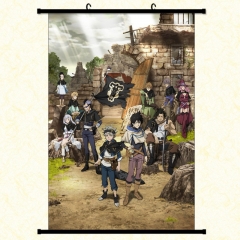 3 Sizes Black Clover Cartoon Wallscrolls Waterproof Anime Wall Scroll
