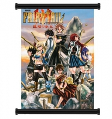 2 Sizes Fairy Tail Cartoon Wallscrolls Waterproof Anime Wall Scroll