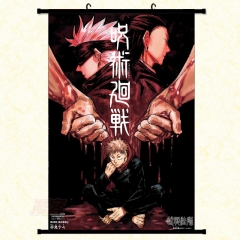 3 Sizes Jujutsu Kaisen Cartoon Wallscrolls Waterproof Anime Wall Scroll