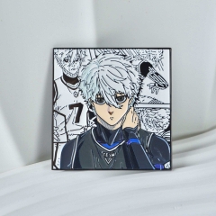 48.6*50*2MM Blue Lock Cartoon Pin Anime Alloy Brooch