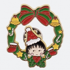 35MM Chibi Maruko Chan Cartoon Pin Anime Alloy Brooch