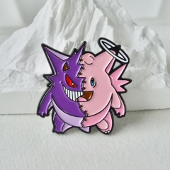 38*37.5*2MM Pokemon Gengar Cartoon Pin Anime Alloy Brooch