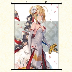 3 Sizes Fate stay night Cartoon Wallscrolls Waterproof Anime Wall Scroll