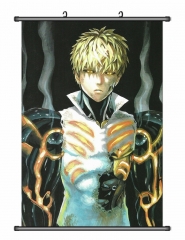 2 Sizes One Punch Man Cartoon Wallscrolls Waterproof Anime Wall Scroll
