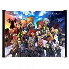 2 Sizes Kingdom Hearts Cartoon Wallscrolls Waterproof Anime Wall Scroll