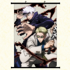 3 Sizes Jujutsu Kaisen Cartoon Wallscrolls Waterproof Anime Wall Scroll