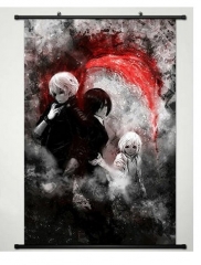 2 Sizes Tokyo Ghoul Cartoon Wallscrolls Waterproof Anime Wall Scroll