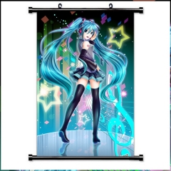 2 Sizes Hatsune Miku Cartoon Wallscrolls Waterproof Anime Wall Scroll