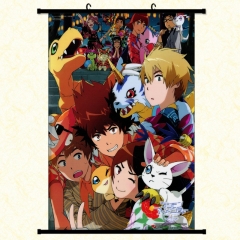 3 Sizes Digimon Adventure Cartoon Wallscrolls Waterproof Anime Wall Scroll
