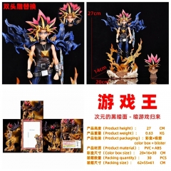 余震GK 暗游戏归来 游戏王 阿图姆，高27cm、重0.65kg、30个装箱、双头雕替换