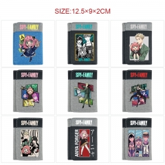 10 Styles SPY×FAMILY Cartoon Pattern Purse Anime Short Wallet