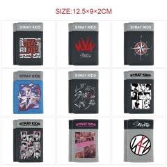 10 Styles K-POP Stray Kids Cartoon Pattern Purse Anime Short Wallet