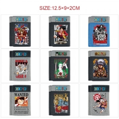 10 Styles One Piece Cartoon Pattern Purse Anime Short Wallet