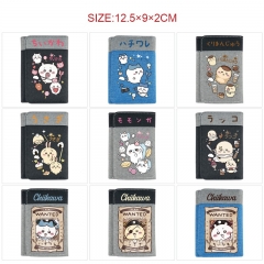 10 Styles Chiikawa Cartoon Pattern Purse Anime Short Wallet
