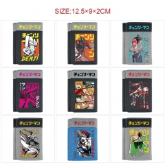13 Styles Chainsaw Man Cartoon Pattern Purse Anime Short Wallet