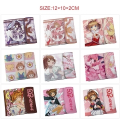 9 Styles Card Captor Sakura Cartoon Pattern Purse Anime Short Wallet