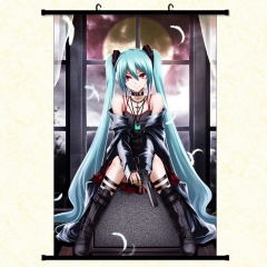 初音布画 挂画 动漫卷轴挂画 装饰挂画 卡通挂画 动漫周边定做