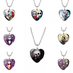 不锈钢链条）跨境新品配饰圣诞惊魂夜The Nightmare Before Christmas毛衣项链