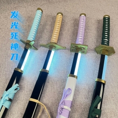（With Light）7 Styles 100CM Led Bleach Anime Wooden Sword Katana